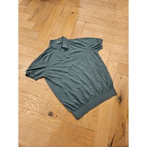 Malo Men's Knit Cotton Polo Shirt in Small